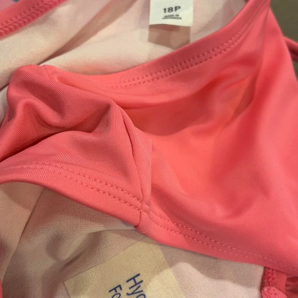 Justice Watermelon Tankini Swimsuit Girls 18 Plus Navy Neon Pink UPF 50 763679